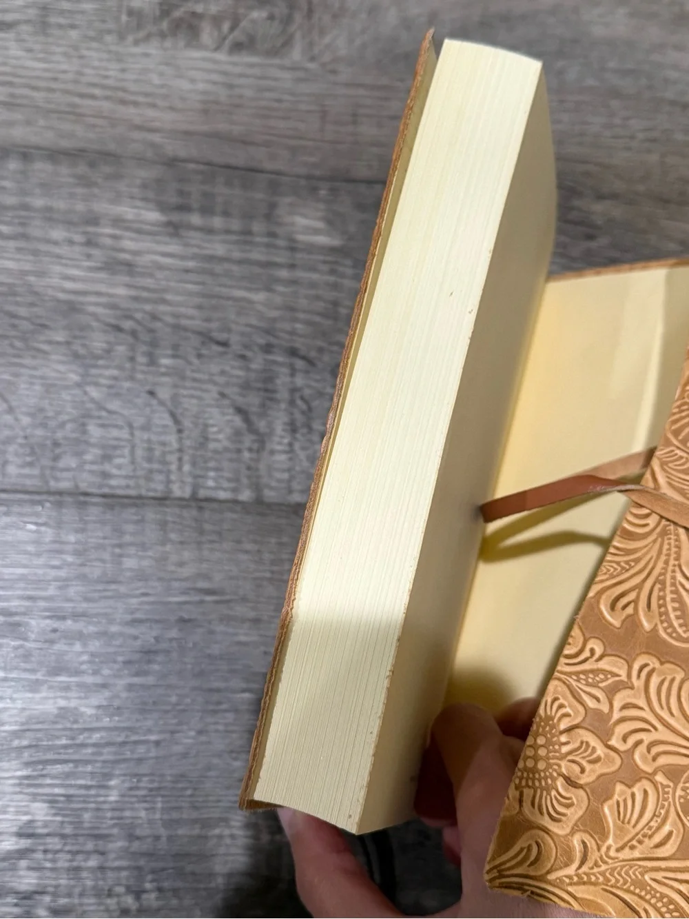 Genuine leather journal handmade in Italy